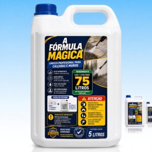 5 Litros de Limpa Telhado a Fórmula Mágica (Rende 375 Litros)